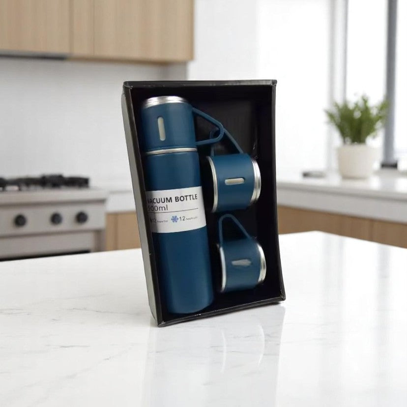 Kit Tudo Térmico Garrafa e 3 Canecas