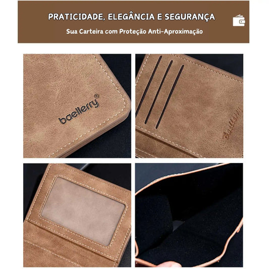 Carteira Slim Anti-Furto Proteção RFID