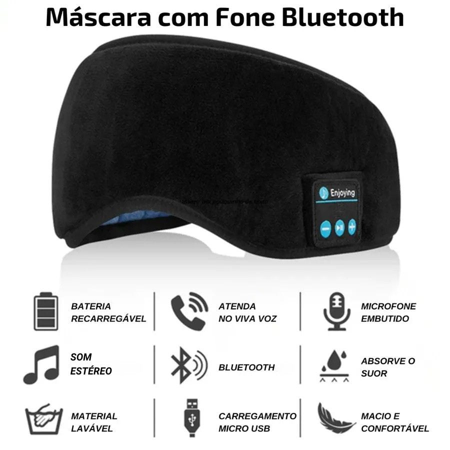 Máscara de Dormir com Fone de Ouvido SonoMusical