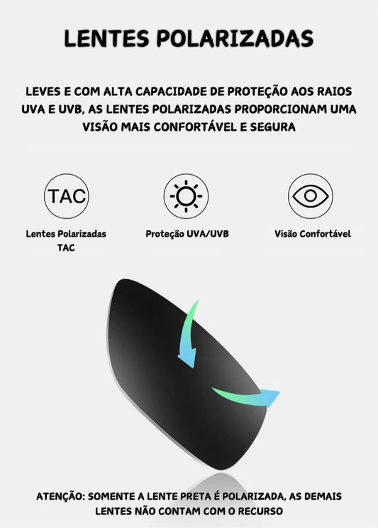 Óculos 6 em 1 Stilo Redondo - Unissex