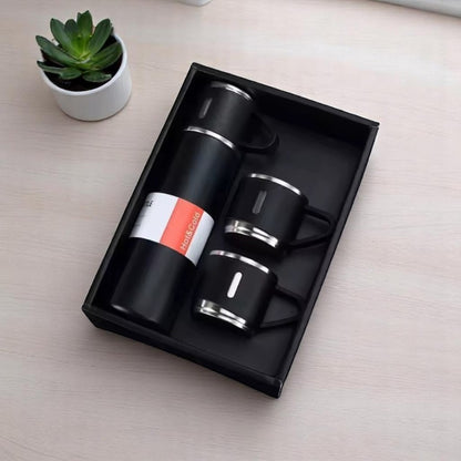 Kit Tudo Térmico Garrafa e 3 Canecas
