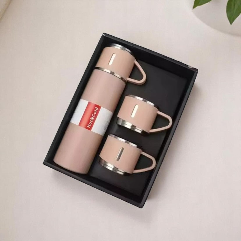 Kit Tudo Térmico Garrafa e 3 Canecas