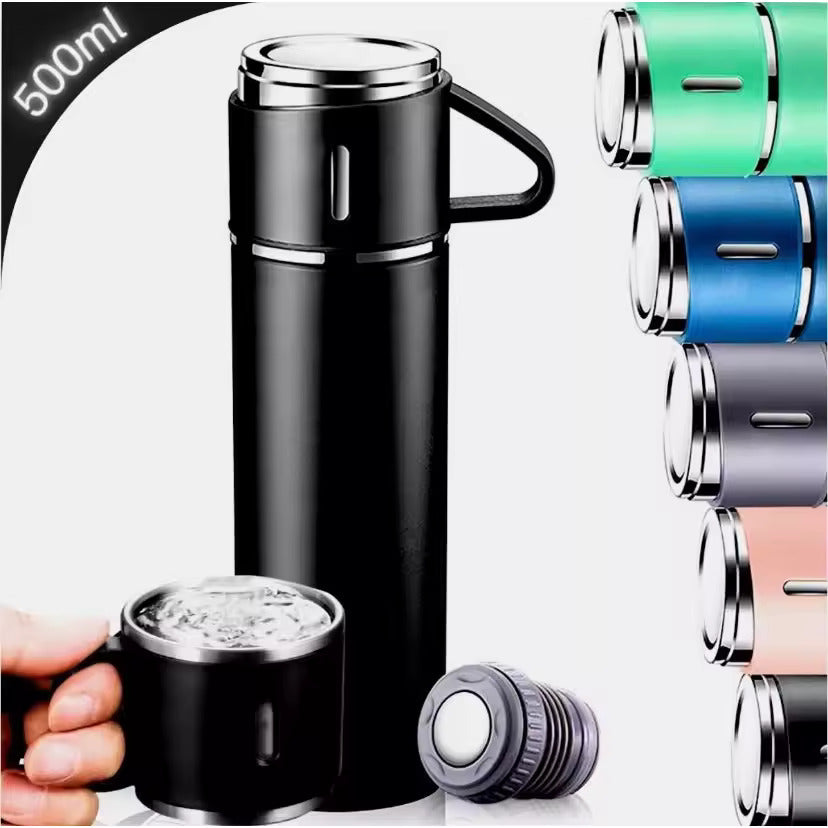Kit Tudo Térmico Garrafa e 3 Canecas
