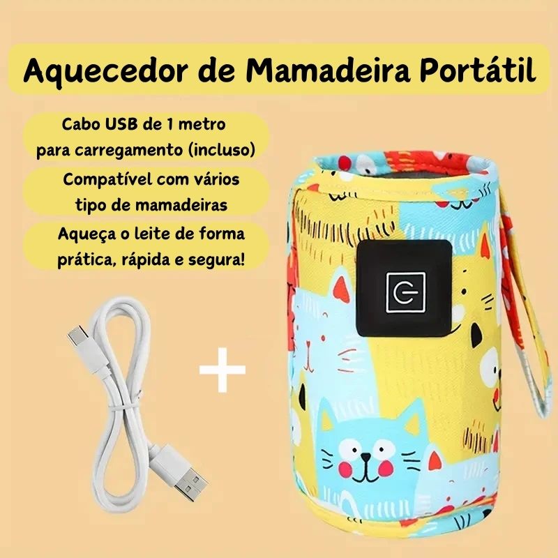 Aquecedor de Mamadeira Portátil