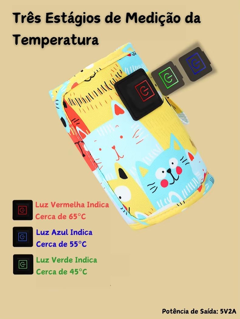 Aquecedor de Mamadeira Portátil