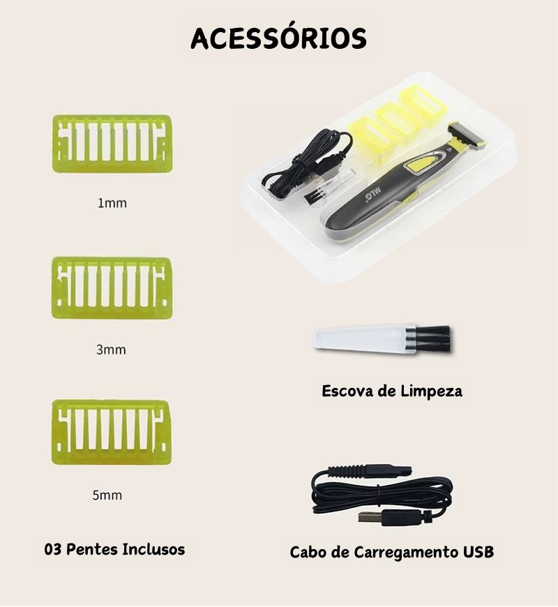 Barbeador Elétrico Versátil