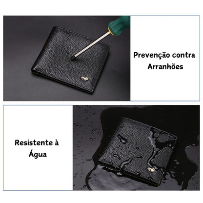 Carteira de Couro Best Style Anti-Furto Proteção RFID
