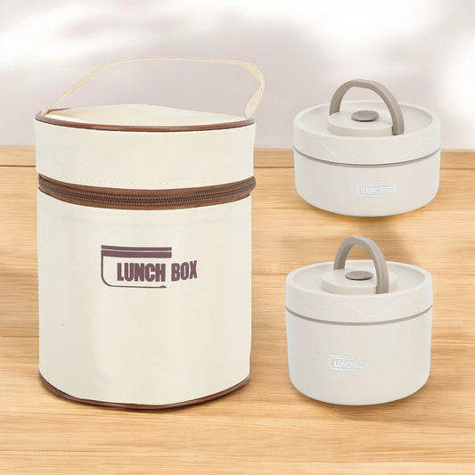 Kit Potes Térmicos Aço Inox 304 com Lancheira