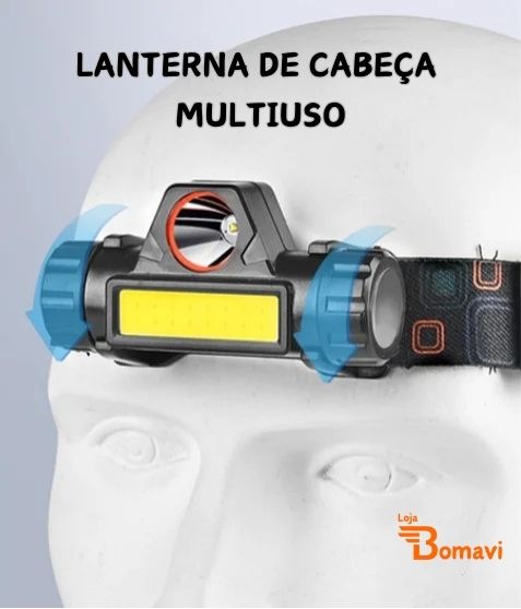 Lanterna de Cabeça Multiuso