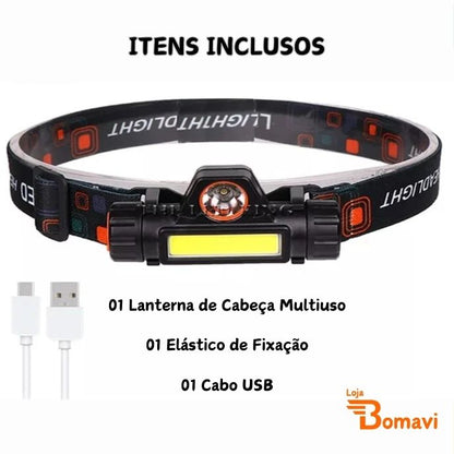 Lanterna de Cabeça Multiuso