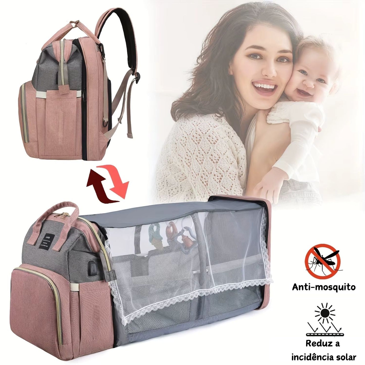 Mochila Berço 2 em 1 Confort