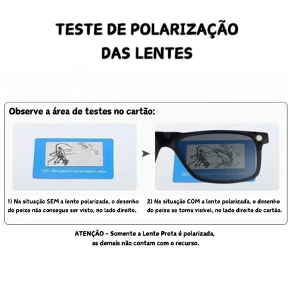 Óculos 6 em 1 Concept Retangular - Unissex