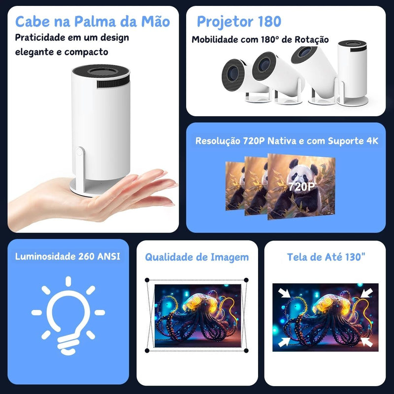 Projetor Portátil Moderno