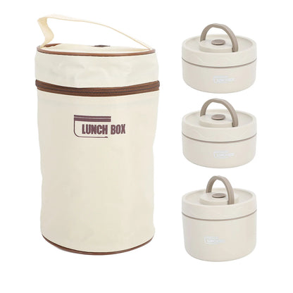 Kit Potes Térmicos Aço Inox 304 com Lancheira