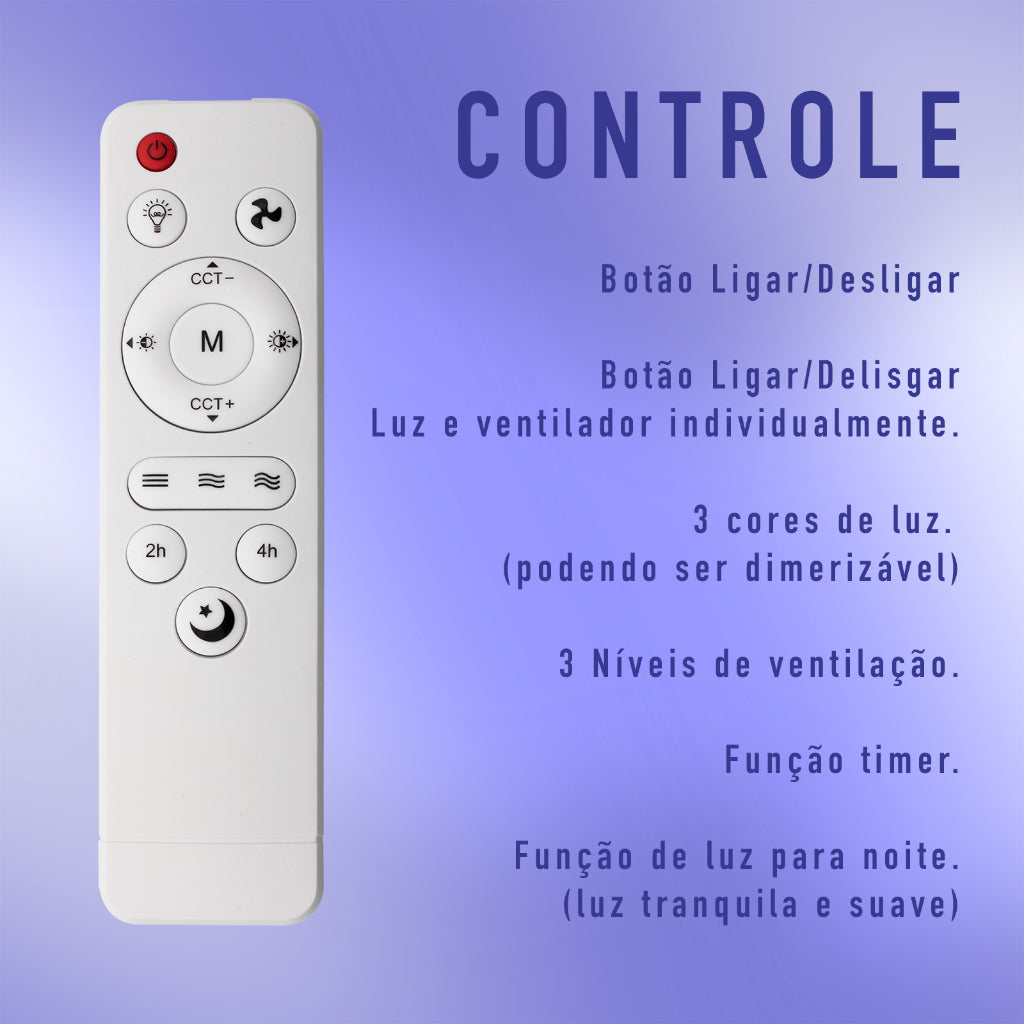 Ventilador de Teto Instale Fácil